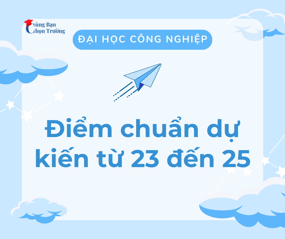 Trường Đại học Công nghiệp công bố điểm chuẩn dự kiến từ 23 đến 25