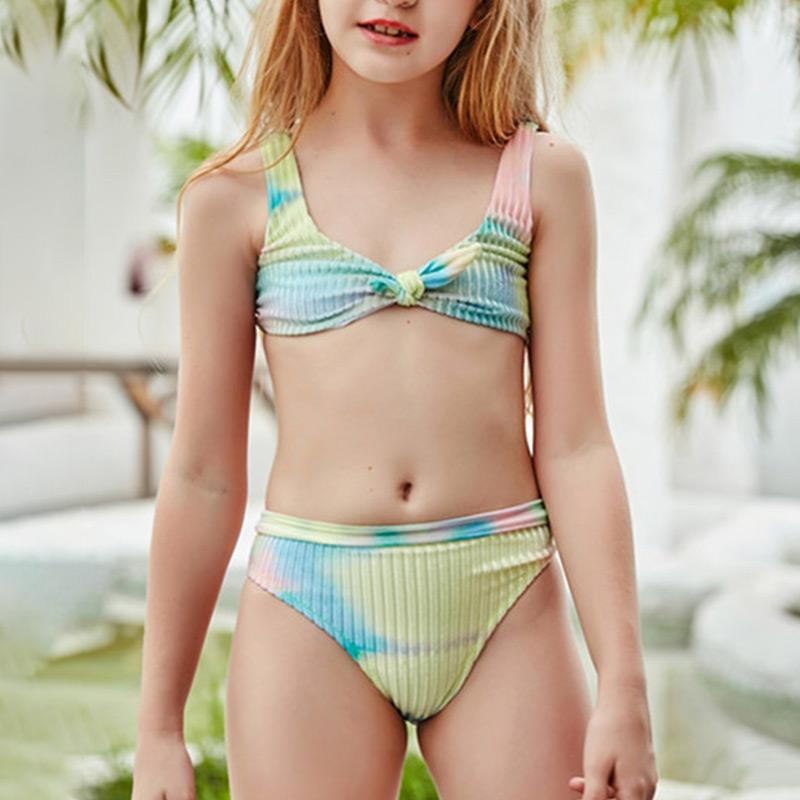 Micendy Cô Gái Bikini Trẻ Em Đồ Bơi Trẻ Em Kid Cho Bé Đồ Bơi Đi Biển Dây Buộc Đồ Tắm Nơ Bikini Cho Cô Gái Trẻ Mặc