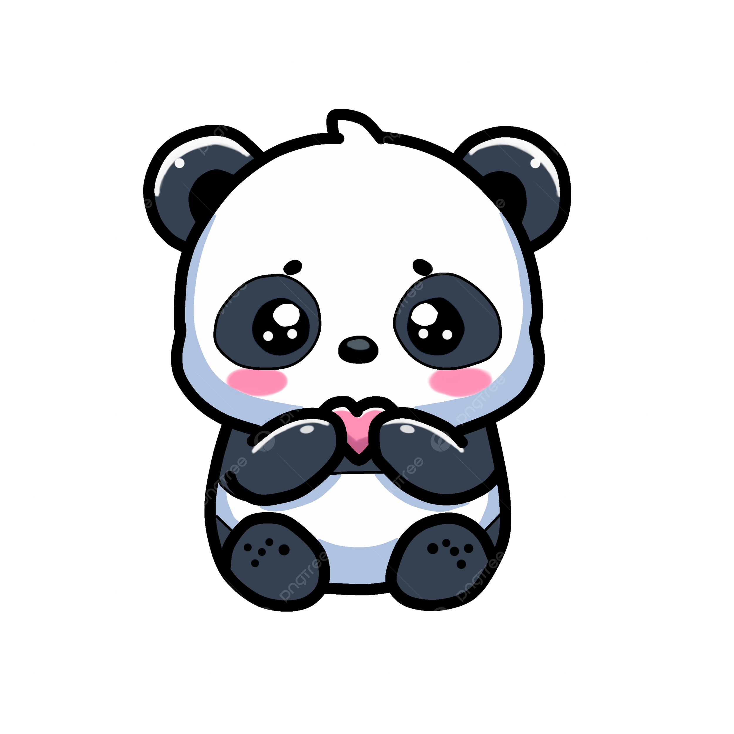 Chibi Cute Panda, Chibi, Cute, Panda PNG Transparent Clipart ...