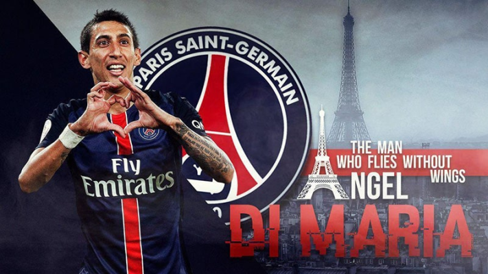 Số áo Di maria lựa chọn khi thi đấu tại Paris Saint-Germain