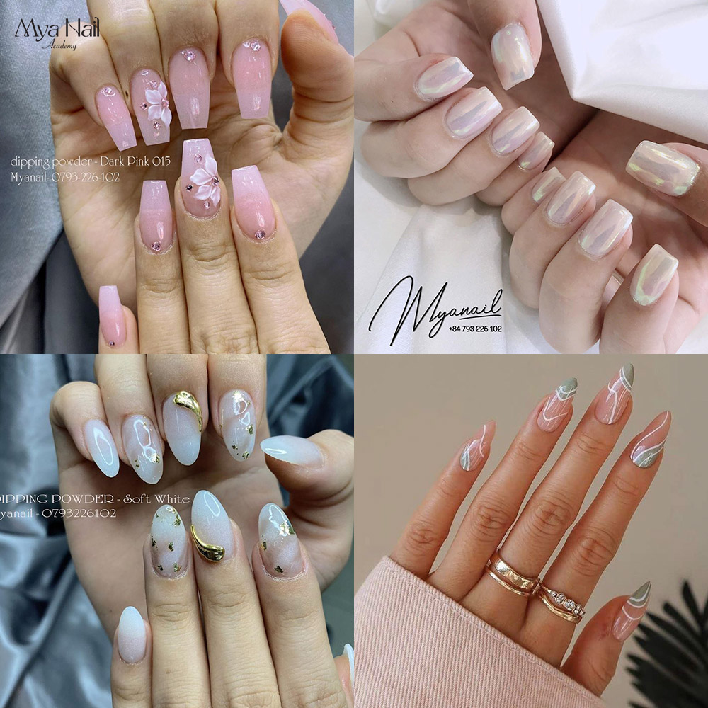 Tổng hợp mẫu nail đơn giản nhẹ nhàng 2023 - MYA NAIL ACADEMY