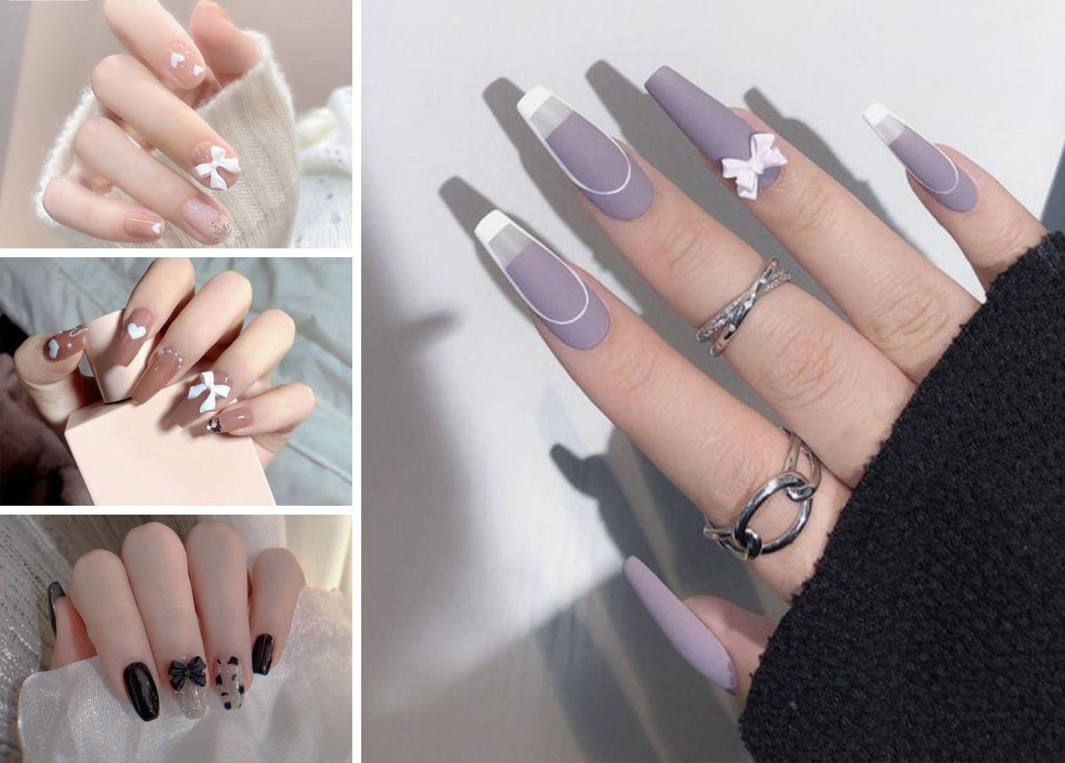 Kiểu Nail Nơ Xinh Đẹp Cho Phong Cách Nàng Thơ | TIKI