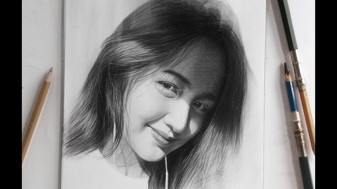 PENCIL DRAWING - VẼ CHÂN DUNG BÚT CHÌ- DP Truong