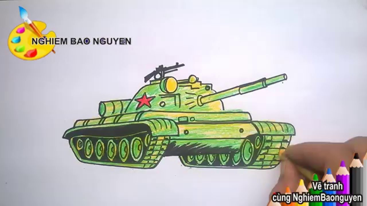 Vẽ xe tăng/How to Draw Tank