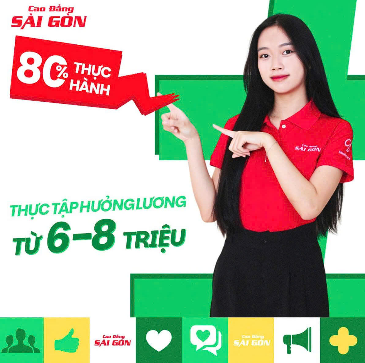 Trường Cao đẳng Sài Gòn - thực tập hưởng lương từ 6-8 triệu
