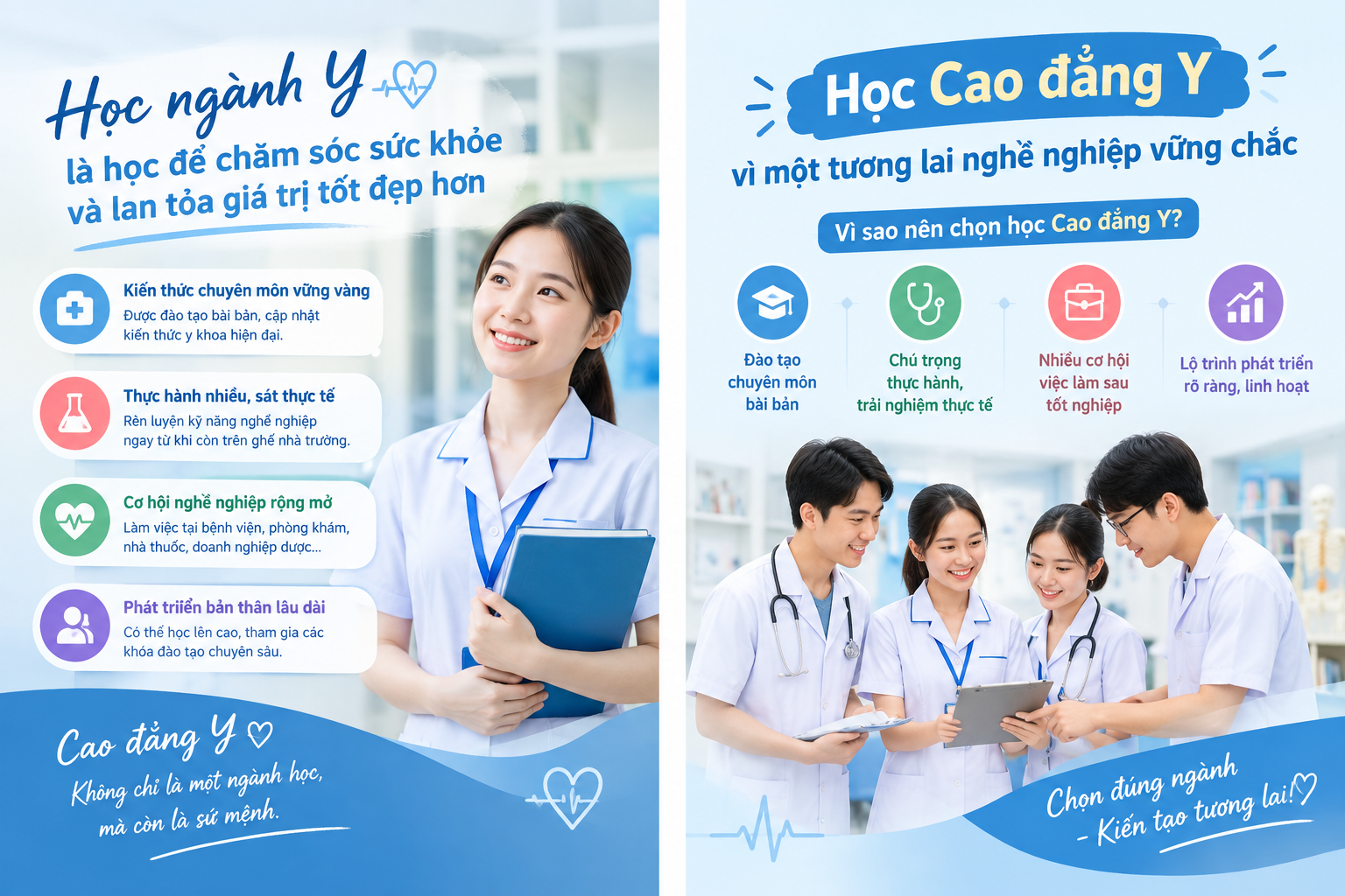 Cao đẳng Y và những hướng công việc sau khi tốt nghiệp