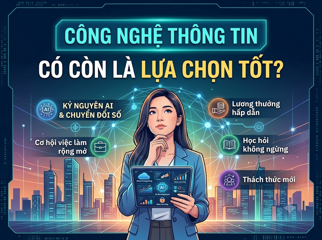 Phân tích cơ hội và thách thức của ngành Công nghệ Thông tin trong kỷ nguyên AI và chuyển đổi số.