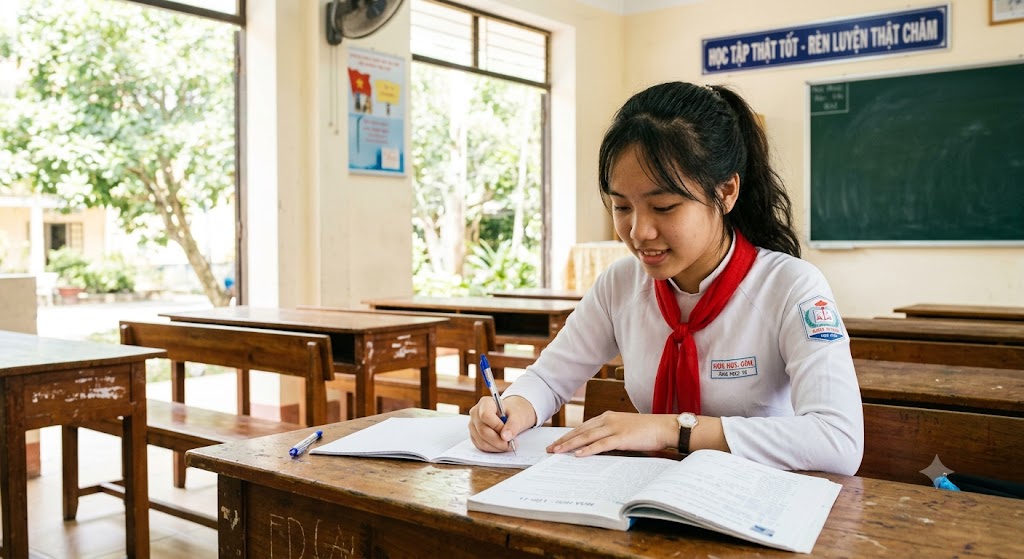 thí sinh ôn tập môn Vật lý trong tổ hợp A01