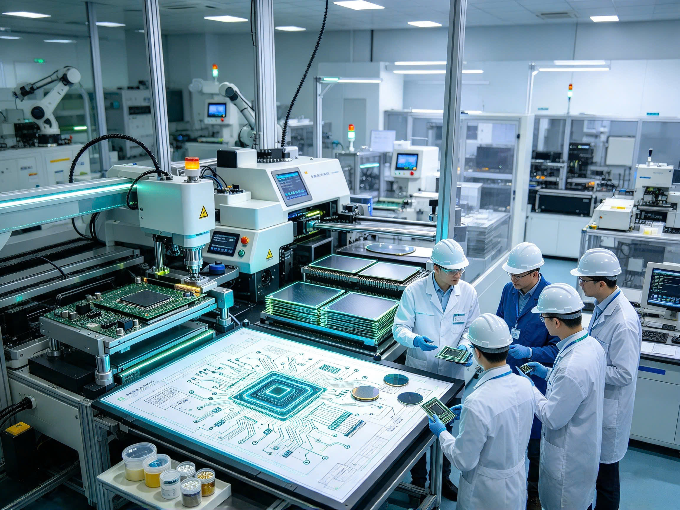 Quy trình sản xuất bán dẫn đòi hỏi môi trường kiểm soát nghiêm ngặt nhằm hạn chế bụi bẩn và bảo đảm độ chính xác.